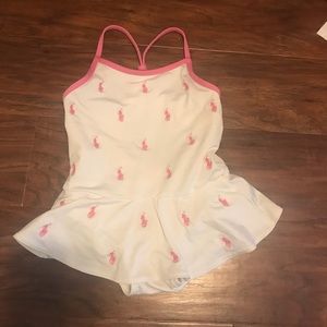 Ralph Lauren one piece skirted swimsuit S 12 MOS